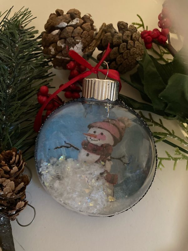 Handmade Snowman Christmas Ornament - Image 3