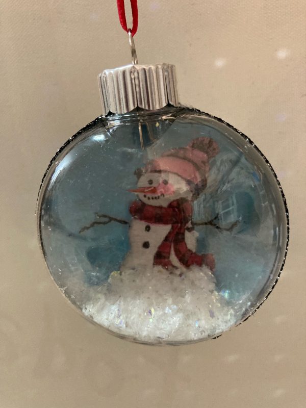 Handmade Snowman Christmas Ornament - Image 4