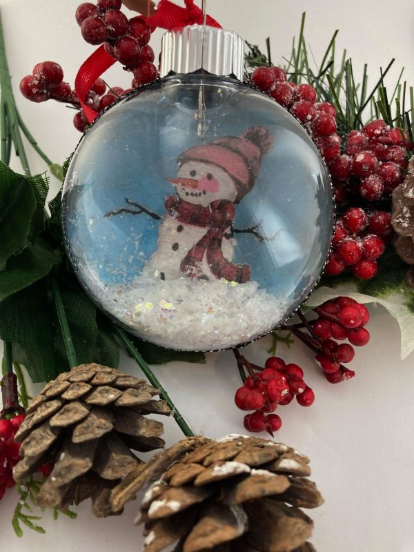 Handmade Snowman Christmas Ornament